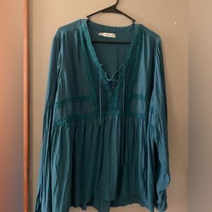 Maurice’s Plus size 3x Teal Blouse